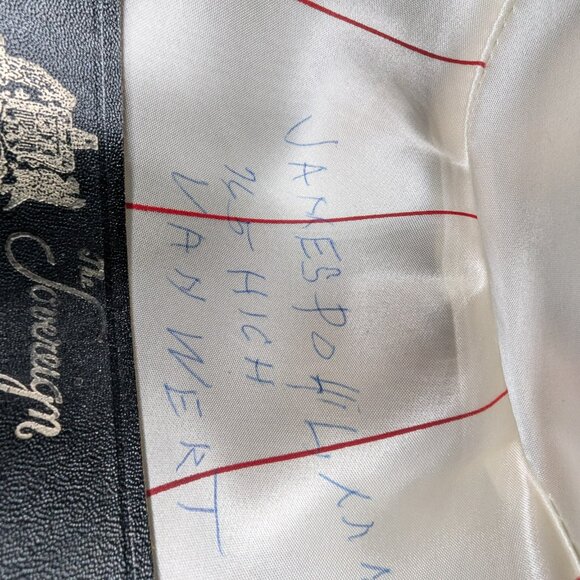 Vintage STETSON Sovereign Black Felt Men's Fedora Feathered Hat Sz 7 3/8 - Picture 9 of 17